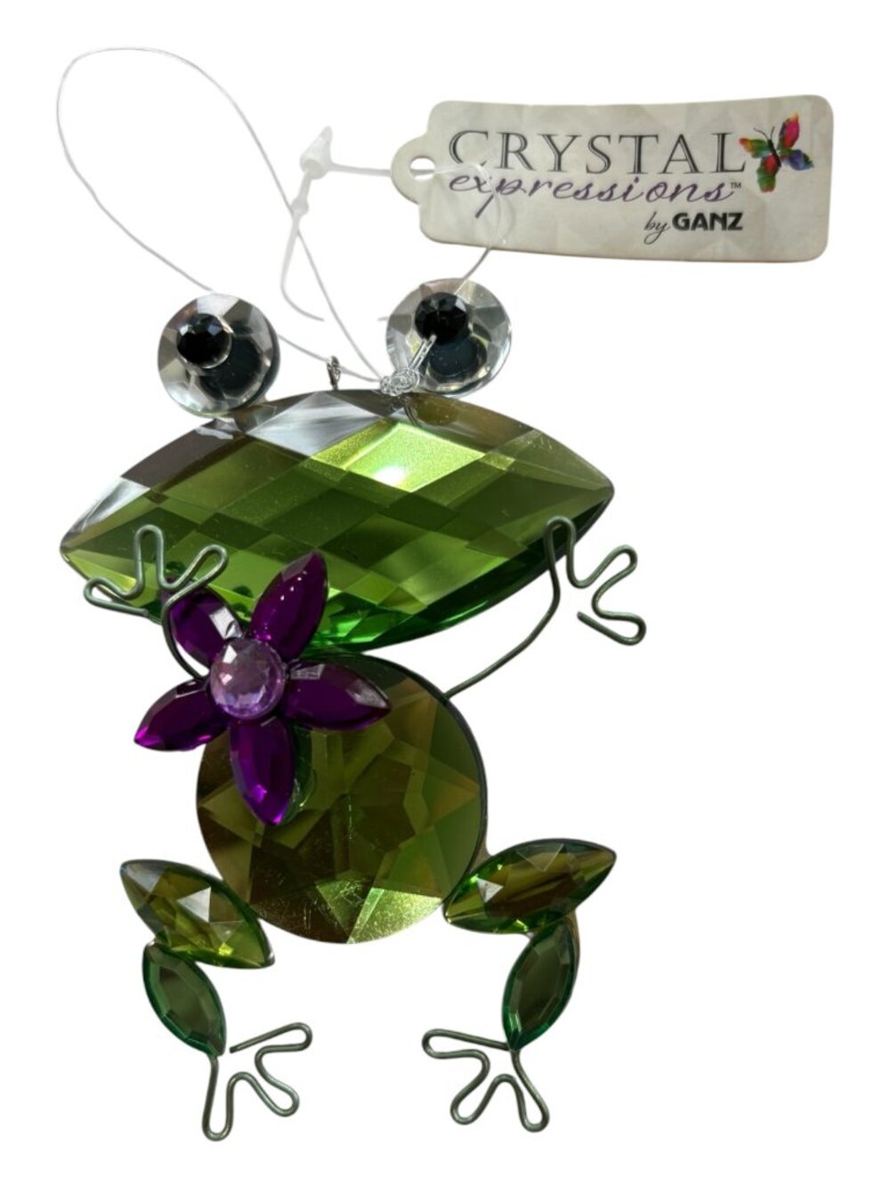 Crystal Expressions Ganz Green Frog Ornament/Suncatcher (2688-1)
